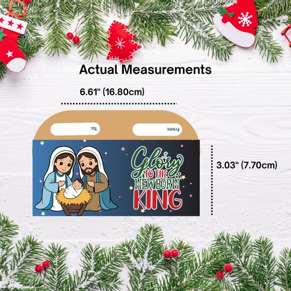 Christmas Cash Money Envelopes – Gift Card Holder, Stocking Stuffer Set of 12 - Picture 4 of 7